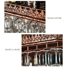 Scolapiatti Retro vino della parete Rack, Metallo Ferro bagagli Scaffale, In Bar LOFT soffitto Parete Hanging Vino Spumante Vetro Calici Calici supporto della cremagliera della bottiglia di vino