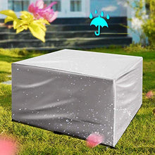 WYYL Copertura Tavolo Esterno, Copertura per Mobili da Giardino, Resistente allo Strappo, Tessuto 420D Oxford Quadrato Protezione Cover, Rettangolare, Impermeabile, Antivento, Anti-UV