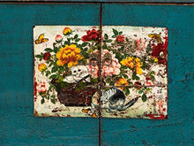 Yajutang Antico cassettiera cinese in legno massello dipinto a mano