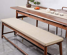 Cuscino per panca da giardino, 2 3 posti, antiscivolo, in legno, per interni ed esterni, per altalena (beige, 80 x 40 cm)