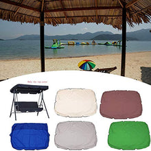Gartenhof - Copertura per altalena da soffitto, in poliestere, 190T, 142 x 120 x 18 cm, colore: Nero
