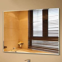 JKCKHA Bagno Specchio smussato Versatile Trucco dello Specchio a Parete Senza Telaio Sink Specchio (Dimensioni: 45 * 60cm) Decorazioni per la casa