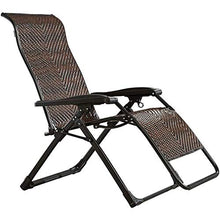 YEXINTMF Sdraio Imbottito gravità Zero Lounge Chair Patio Pieghevole, Ampliata Bold Piazza Il Doppio Tubo di Pranzo