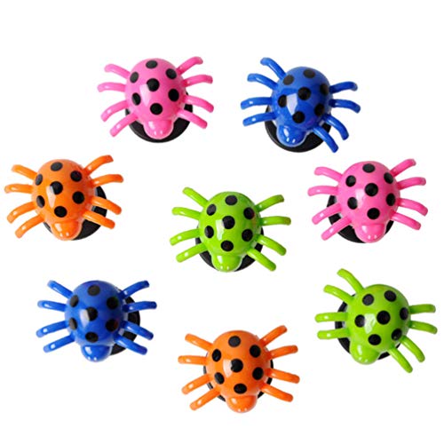 TOYANDONA 20Pcs Bambini Giocattoli Ragno Realistici Lanciatori di Rimbalzo Ragno Trucco Ragno Giocattoli Animali Festa Giocattolo di Rimbalzo Regali per Bambini (Colore Casuale)
