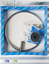 Kapitan Portasalviette ad Anello 18/10 Acciaio Inossidabile, Montaggio di Parete, Fabbricato in EU, 20 Anni di Garanzia