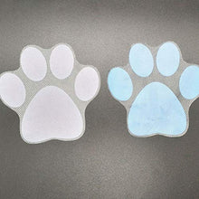 TOPBATHY 4 Pezzi Adesivi per Impronte di Cani Adesivi per Vasca Antiscivolo Decalcomanie Autoadesivi per Vasca (Grigio + Blu)