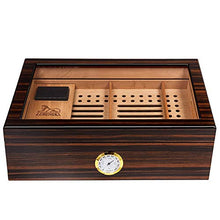Caishuirong Cigar Box di stoccaggio Legno di Cedro Cigar Humidor Doppio Strato di Alta capacità Painted Cigar Box Europea Scatola di sigari Perfetto da Usare in Ufficio e Camera da Letto