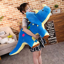 YiXing - Peluche creativo grande, 40-100 cm, motivo: Stegosauro, motivo: dinosauri, giocattolo per bambini e regali di compleanno (colore: verde, altezza: 40 cm)