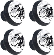 Ciclismo Corse Bicicletta Gara Sport Pomelli per Porta Set di 4 Pomelli per Mobili Manopole per Cassetti Cucina Armadio Vetro