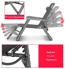 AI LI WEI SHUAIIJUAN Sedia per Il Tempo Libero Domestico Heavy Duty Pieghevole Prato sedie a Sdraio da Giardino Giardino Patio Sdraio Sdraio Sedia a Sdraio con poggiatesta Regolabile Max.200kg - Rosa