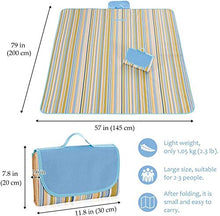 STKASE® Coperta Telo Picnic Impermeabile Grande Pieghevole Portable Tre Strati Picnic Stuoie per Spiaggia Campeggio Giardino,Travelling, Family Concerts,Camping,Hiking Waterproof Sandproof,195*200CM