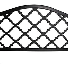 GaoF panchina per Il Tempo Libero da Giardino in Legno massello per Uso Domestico, panchina per Parco in ghisa con Struttura in Legno anticorrosione, panchina Decorativa per terrazza da Esterno