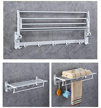 Spazio pieghevole Asciugamani in alluminio Asciugamani in alluminio Scaffale da bagno Scaffale da bagno Asciugamani da bagno Asciugamani con scaffale portasciugamani Bagno portasciugamani da bagno