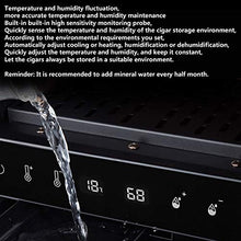 Sigaro Grotta A 48 L Potenza: 80 W, 16-22 ° C, 2 Ripiani in Legno, Porte in Vetro, Schermo A LED, Pannello Di Controllo Touch of 2 Cassetti Di Legno Di Cedro, Argento