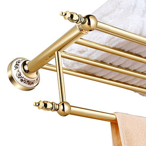 Accessori per il bagno Portasciugamani Cucina Portasciugamani in porcellana blu e bianca Portasciugamani in oro Mensola bagno in rame Set ciondolo per bagno
