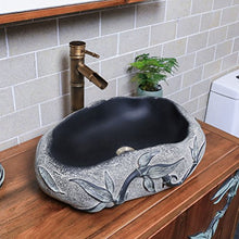 Lavabo in pietra Bagno dell'hotel Idee per bagno Lavabo da appoggio sopra lavabo (52x38x15cm) Lavandini bagno