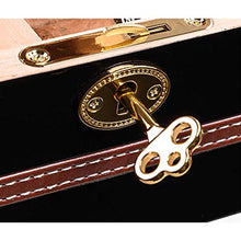 WY-YAN Cigar Box, Cigar Humidor, Solido Legno di Cedro Idratante Box, Cabinet Sigaro Good Mood, Good Life (Colore: Nero)
