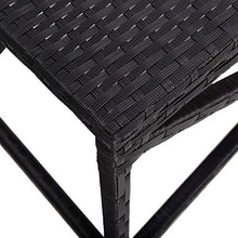 VidaXL - Panca da giardino in resina intrecciata, 80 cm, colore: Nero
