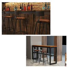 LLT Pratico sgabello 2 Pz Bar sedia della cucina Bar Sgabelli Pianale da cucina Prima colazione Sedia da pranzo contatore Black Metal frame Soft cuscino del sedile di sicurezza Schienale,45 cm,45 cm