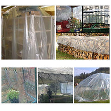 DLMSDG Tenda da Balcone in plastica per Esterni, Telone Occhiellato Impermeabile Trasparente, A Prova di Vento, Antipolvere, Gazebo Antistrappo Campeggio Piscina.(5x10m(16.4x32.8ft))