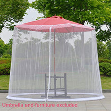 Fayeille - Copertura parasole per tavolo da ombrellone, con ingresso con cerniera, pieghevole, per il giardino
