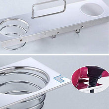 AINIYF Bagno Mensola da Bagno Doccia Organizzatore a Parete in Acciaio Inox Punch Asciugacapelli Barrel Rack Fence collegare (Dimensioni: 380x105x100mm)