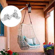 Tomanbery Appendiabiti per Amaca Accessori per Amaca Gancio per Appendere Sacchi di Sabbia per Interni Sedie sospese Corde per Arrampicata per Altalena all'aperto