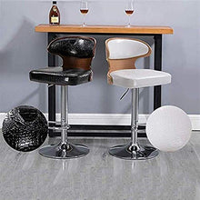 YS Sedia Alta Sollevamento Schienale Cuscino Sedile Colazione Caffetteria Ufficio Cucina Casa Colazione Ristorante Cucina Isola Bancone Bar Sgabello,Nero,X1