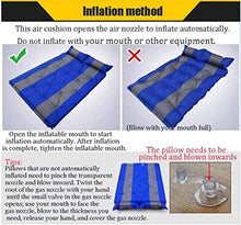 Lettino da viaggio Sleeping Pad gonfiabile della stuoia Doppia tenda cuscino d'aria a prova di umidità esterna automatico Mat addensare Widen Camping Mat for uso domestico escursione di campeggio 6-3