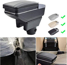LANCHUN Armrest for M ITUBISHI ATTAGE ATTAGINARE Mirage 2015-2018 Braccio ARBREST Box Auto Centro Console Console Console Braccio Rest con Funzione di Ricarica 7 Porte USB Luce a LED Integrata