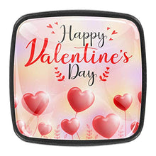 Valentines Card Design with Red Hearts Pomelli per Porta Set di 4 Pomelli per Mobili Manopole per Cassetti Cucina Armadio Vetro