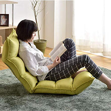 MeiMei Sedia Moderna reclinabile Semplice reclinabile Sedia Singola reclinabile Sedia Carina Balcone Camera da Letto (Color : Green)