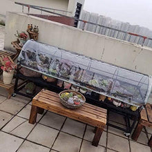WXQIANG - Telone trasparente impermeabile con occhielli, tenda a prova di strappo, protezione solare da giardino, isolamento termico, dimensioni: 1 x 1 m