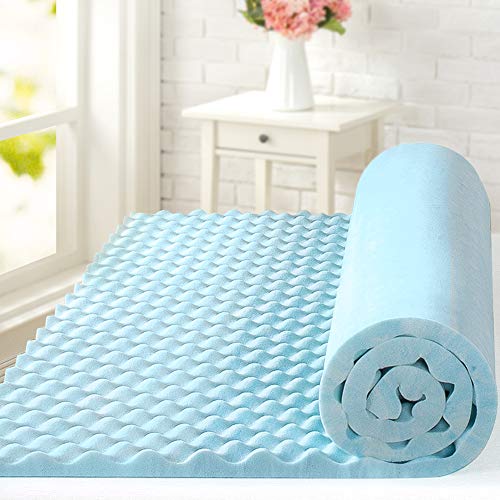 Zinus - Coprimaterasso in memory foam, 3,8 cm, con certificazione CertiPUR-US, 160 x 200 cm