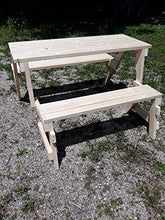 PT133 Panca tavolo legno di abete per 4 persone 133 x 135 x 78 cm Prezzo 245,00 €