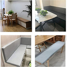Cuscino spesso per panca da giardino, morbido, lungo, per interni ed esterni, 2, 3 e 4 posti, per cucina, sala da pranzo, altalena (90 x 35 x 5 cm, blu scuro)