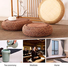 LTINN Tappetini in Rotondo Tatami Tessuti a Mano, ecologici, nessun Odore, Struttura in Legno massello, robusti e durevoli, Adatti per la Cerimonia del tè in casa