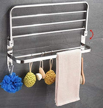 WLVG Portasciugamani per Bagno a Parete, portasciugamani in Acciaio Inox con Barre portasciugamani, portasciugamani a Parete, mensola portasciugamani, 60 cm