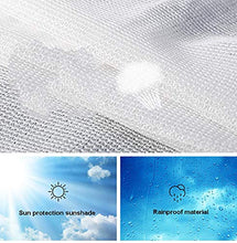 Panno Ombreggiante Bianco con Occhielli, Rete A Raggi UV A 85% per Coperture di Piante, Patio, Prato Inglese, Tetto, Balcone, Posto Auto Coperto (Dimensioni : 3X5m)