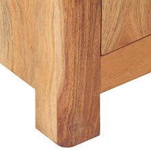 Tidyard Comodino in Legno Massello di Acacia,Tavolini Lato Divano da Salotto Portaoggetti,Tavolino per Camera da Letto, Soggiorno, 40x30x50 cm