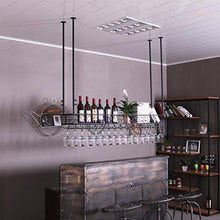 LWW Wine Rack, cremagliera di vetro di vino/a soffitto attaccatura del supporto di bottiglia del vino supporto del metallo ferro vetro vino Holder alta Cup/Altezza regolabile Rack Wine Glass,80 *