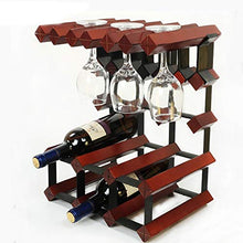 Semplice e Creativo Portabottiglie in Legno Massello Semplice e Creativo Portabottiglie Semplice e Creativo Decorazione Creativa Bicchiere da Vino Ristorante Europeo Semplice e Creativo Portabottigli