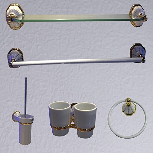 MBYW Portasciugamani Moderno Minimalista Portasciugamani Elegante per Il Bagno di Moda Ciondolo portasciugamani in Rame, Ciondolo Porta Asciugamani da Bagno, Kit da Bagno Placcato in Oro
