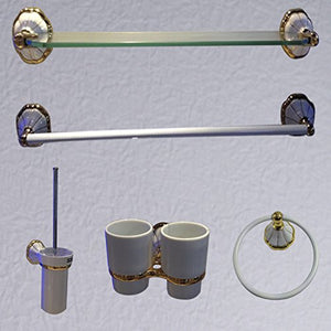 MBYW Portasciugamani Moderno Minimalista Portasciugamani Elegante per Il Bagno di Moda Ciondolo portasciugamani in Rame, Ciondolo Porta Asciugamani da Bagno, Kit da Bagno Placcato in Oro