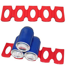 Bottiglia può Pad Mat Rack Holder collocato antiscivolo frigorifero impilabile tappeto organizzatore - rosso
