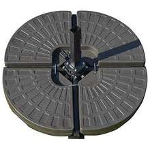 Outsunny Basamento per Ombrellone Decentrato da Giardino con Base a Croce, Set 4 Mattonelle in HDPE da 66x45x10cm