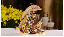 Yubingqin Nuovi Arredi for la casa Placca in Oro Placcato Oro Dolphin bay Love