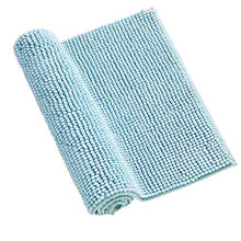 Wearable Carpet Set da bagno rettangolare in due pezzi a forma di U Tappetino da bagno morbido e confortevole per soggiorno per bagno(Blue-green)