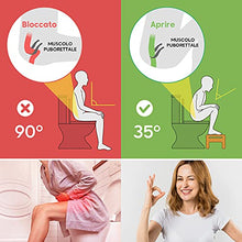 Sgabello Fisiologico di Toilette di bambù - Sgabello da bagno in legno - Poggiapiedi pieghevole e di design - Trattamento naturale di stitichezza Consigliato da Medici