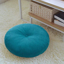 Newgreeny Futon Cuscino sul Pavimento Tatami Pavimento in Moquette Bovindo Sedile Domestico Molo Meditazione Rotondo Ispessito Sfoderabile E Lavabile 45cm di Diametro. Futon 【Lago Blu】
